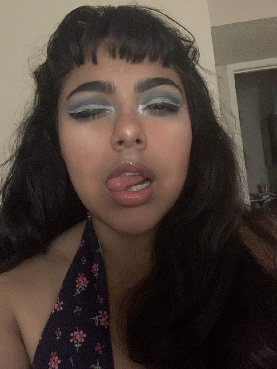 day 8.feelin a lil blu today i should probably style my bangs 