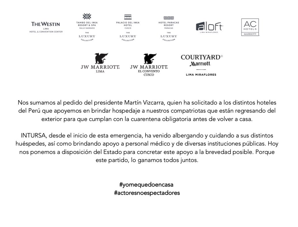 hugodesen's tweet photo. En Intursa/Libertador apoyamos cómo podamos en esta crisis. https://t.co/8wML3SJe9y
