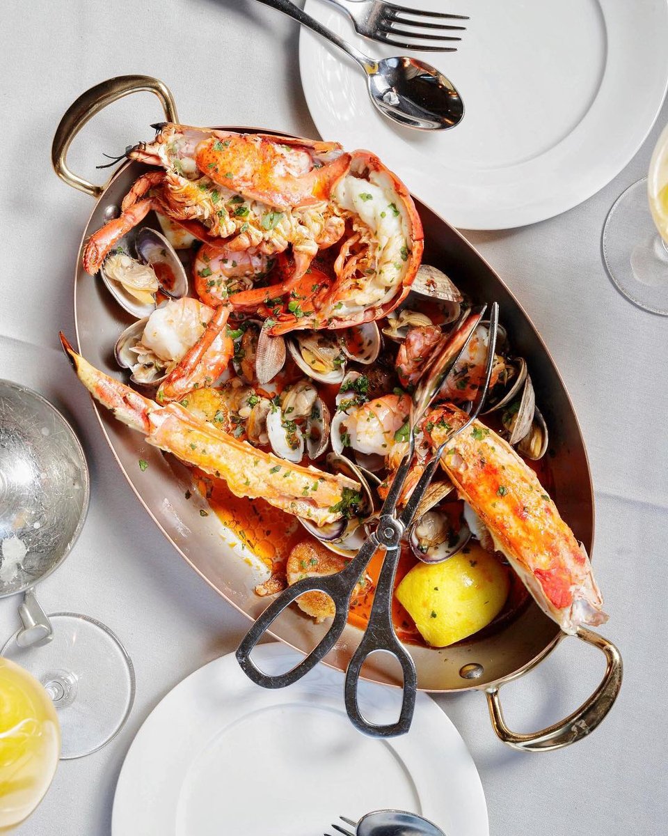 We have the perfect wine pairing for your <a href="/mapleandash/">Maple & Ash</a> fire roasted seafood dinner this week! The @presquilewine Sauvignon Blanc provides a balance of fruit and acid that complements the kick of chili oil in this dish.  #MAWineClub