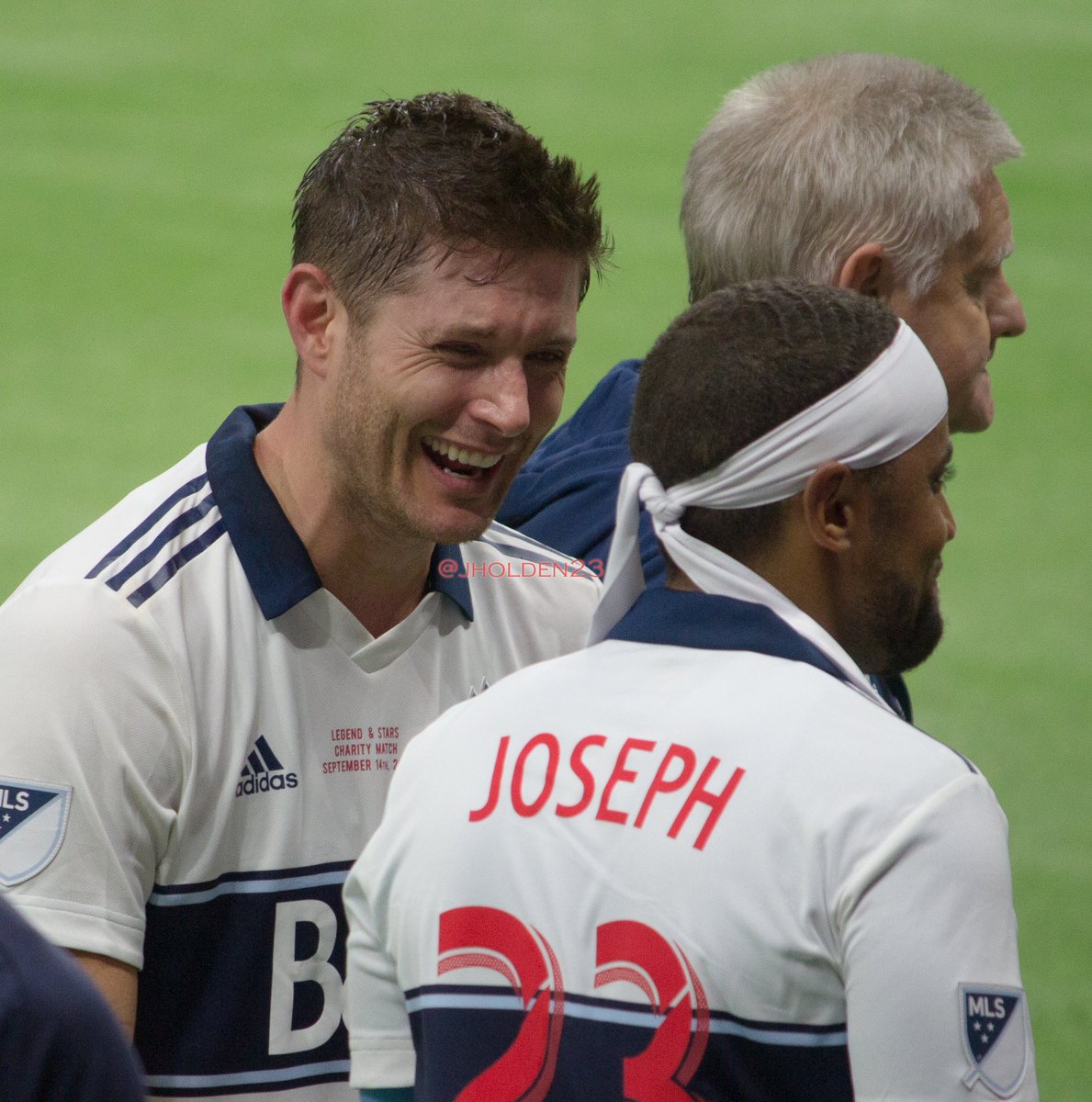 jholden23's tweet photo. Followed right up by four of #Jensen having a lot of fun playing #soccer with the #Whitecaps #LegendsAndStars #CharityGame https://t.co/ldp13x0b9L