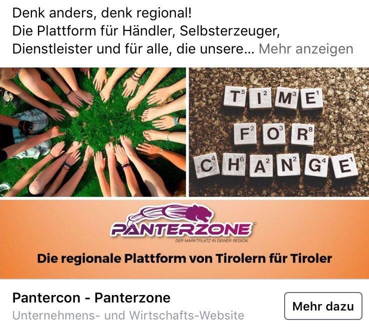 pantercon's tweet photo. Denk anders, denk regional!
Die Plattform für Händler, Selbsterzeuger, Dienstleister und für alle, die unsere heimische Wirtschaft unterstützen wollen!
Zsommhoit`n – JETZT!

https://t.co/pP62orbuSu
https://t.co/5bRIuIzXtZ

#pantercon #panterzone #regional #tirol #itgegencorona https://t.co/MWqvuFFEpl