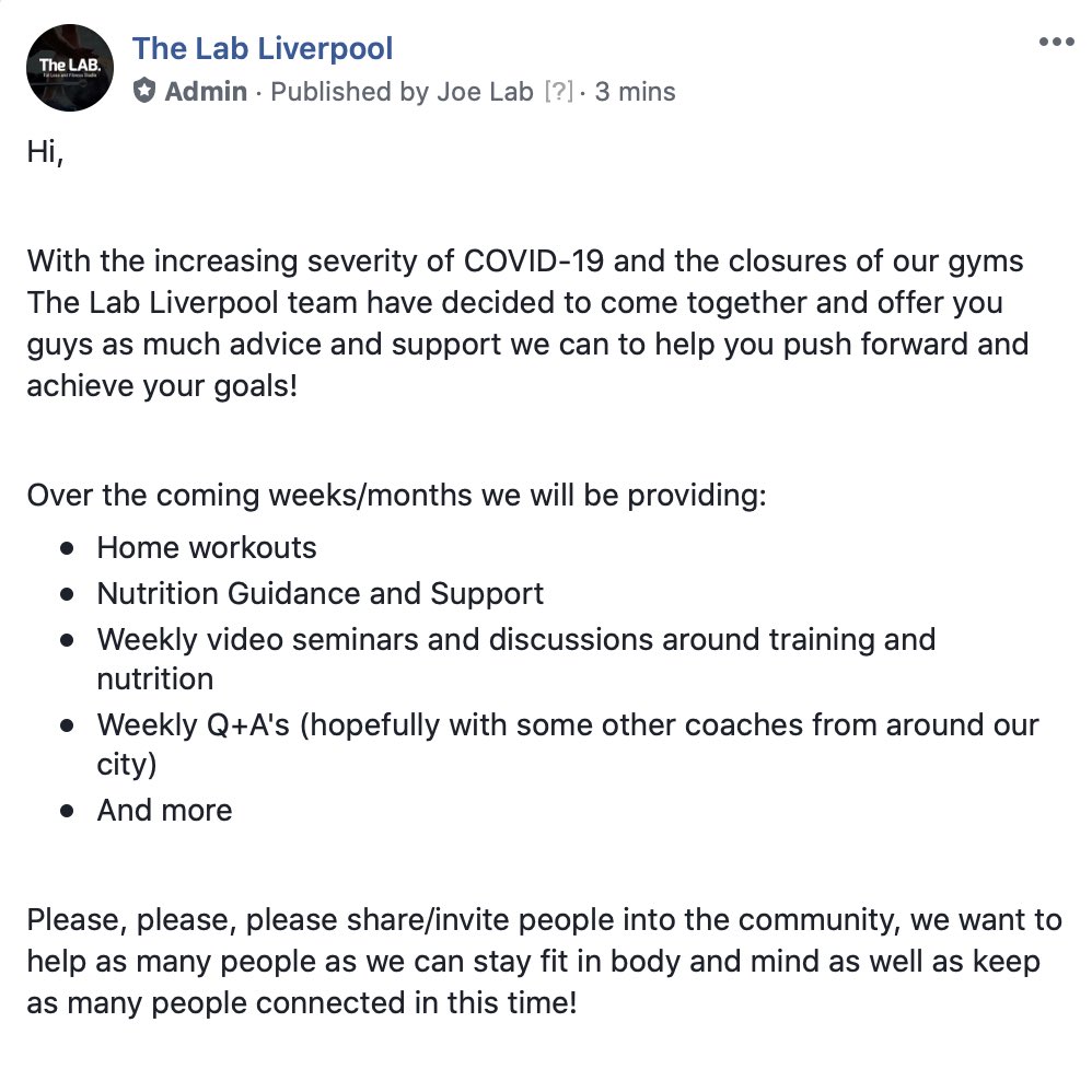 JoeNeillFitness's tweet image. Join our group

Any retweet’s would also be greatly appreciated! 

@TheLabLiverpool 

facebook.com/groups/2144757…