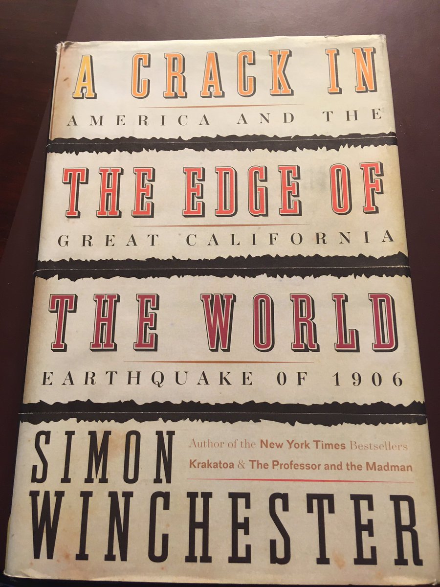 Suggestion for March 22 ... A Crack in the Edge of the World: America and the Great California Earthquake of 1906 (2005) by Simon Winchester.