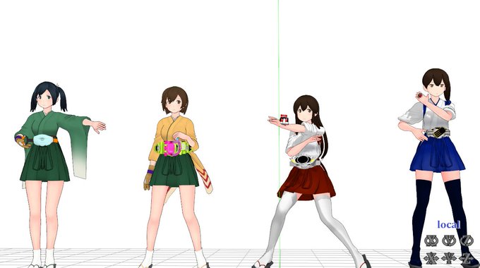 来週中には作り切りたい4人同時変身 