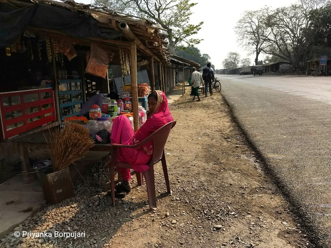 Mirrored faces, full of questions.Tatpaua, Bihar.Not often would we encounter women, while walking through north-central India on the  @outofedenwalk. For those who asked us questions,  @PaulSalopek and I were glad to pause and chat. #EdenWalk