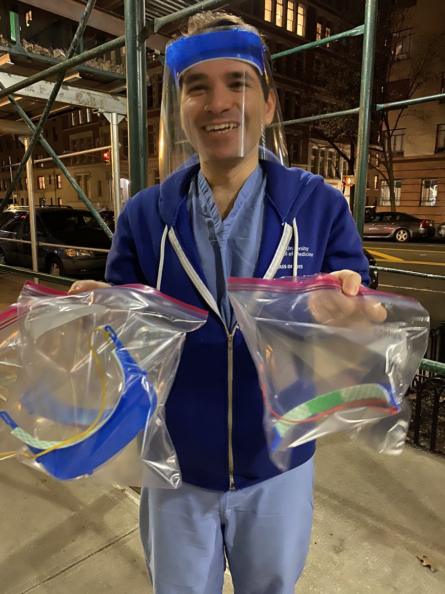 madihaza (@madihazc) on Twitter photo *Update* here’s Dr. Elias testing out a shield and picking up a batch I finished yesterday for his team to test at <a href="/ColumbiaMed/">Columbia Medicine</a>! *Update* here’s Dr. Elias testing out a shield and picking up a batch I finished yesterday for his team to test at <a href="/ColumbiaMed/">Columbia Medicine</a>!