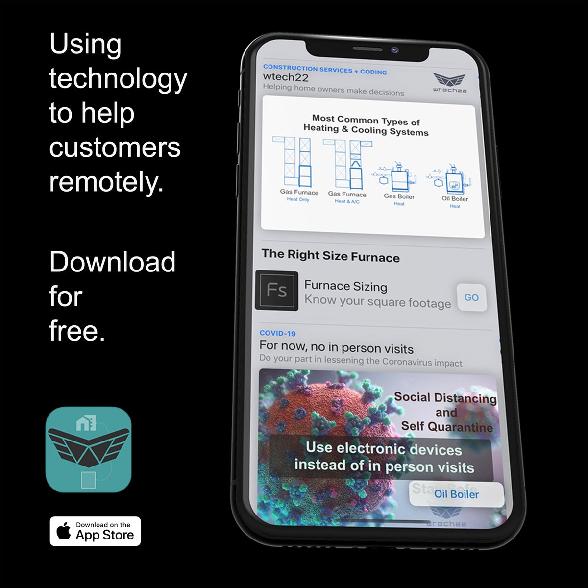wtech22's tweet image. Using technology to help customers remotely with their HVAC equipment.

#heating, #HVAC, #RealEstate, #localbusiness, #MediaVirus, #coronavirus, #CoronaPandemic, #Covid_19, #SaludPublica, #digitalhealth, @wtech22