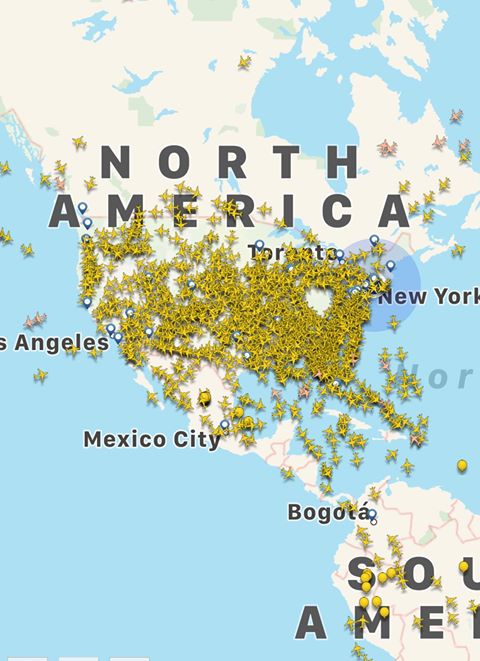 jaltucher's tweet photo. It's sort of crazy how many planes are in the air THIS VERY SECOND. What are people doing? If we could all just sit still for a couple of weeks, we'd have much more certainty in the data and get rid of these lockdowns faster. https://t.co/us3mjeLwFT
