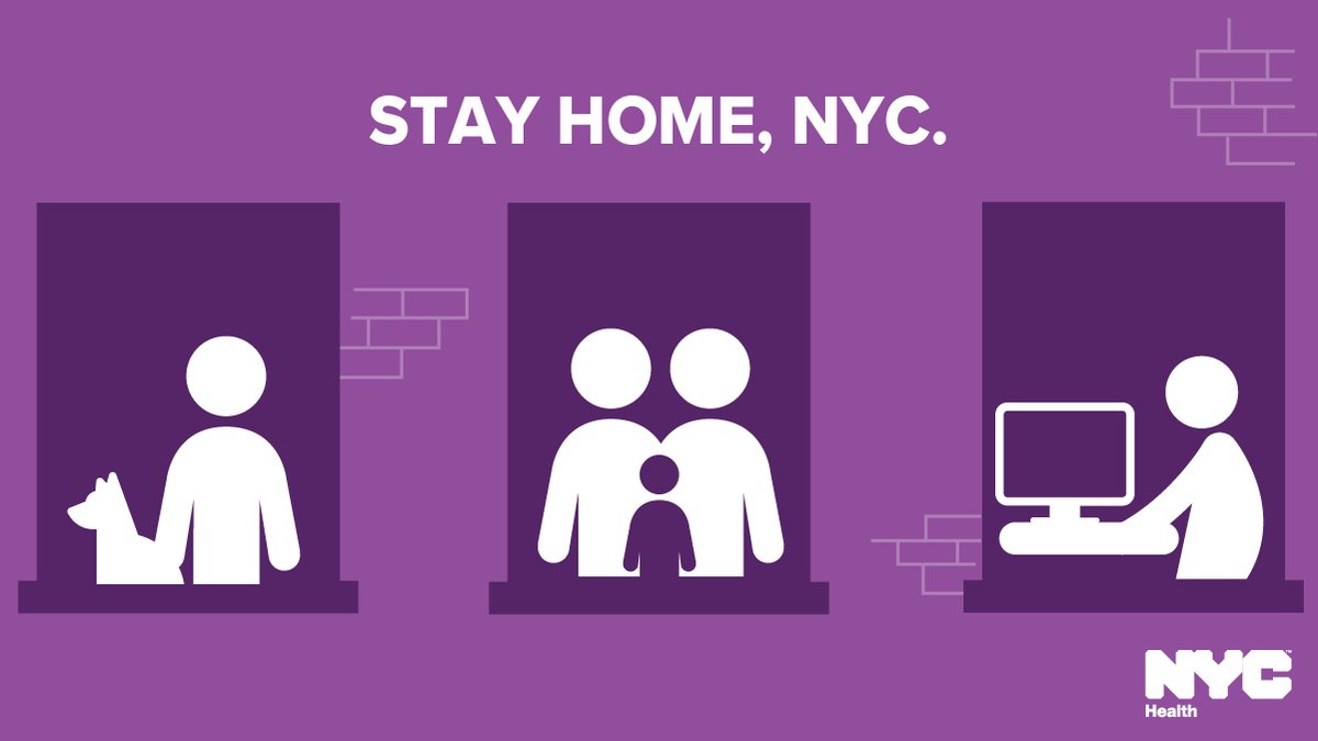 Do your part NYC, stay home! Visit the ER only if you are severely ill; otherwise you jeopardize the lives of others who are ill. Text COVID to 692-692 (NYC-NYC) for the latest #coronavirus updates. Visit nyc.gov/coronavirus for more information.