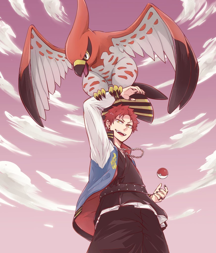 前にポケパロ758描いた時にファ イア ローも連れてそうとの意見があったので ぐら 低浮上中のイラスト