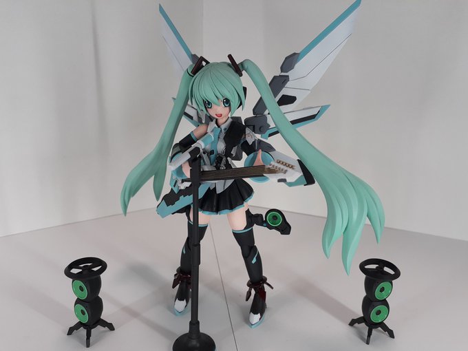 #フレームミュージックガール初音ミク完成しましたアイリぺなどにも挑戦してみました初のガール系ですがとても楽しく制作出来ま