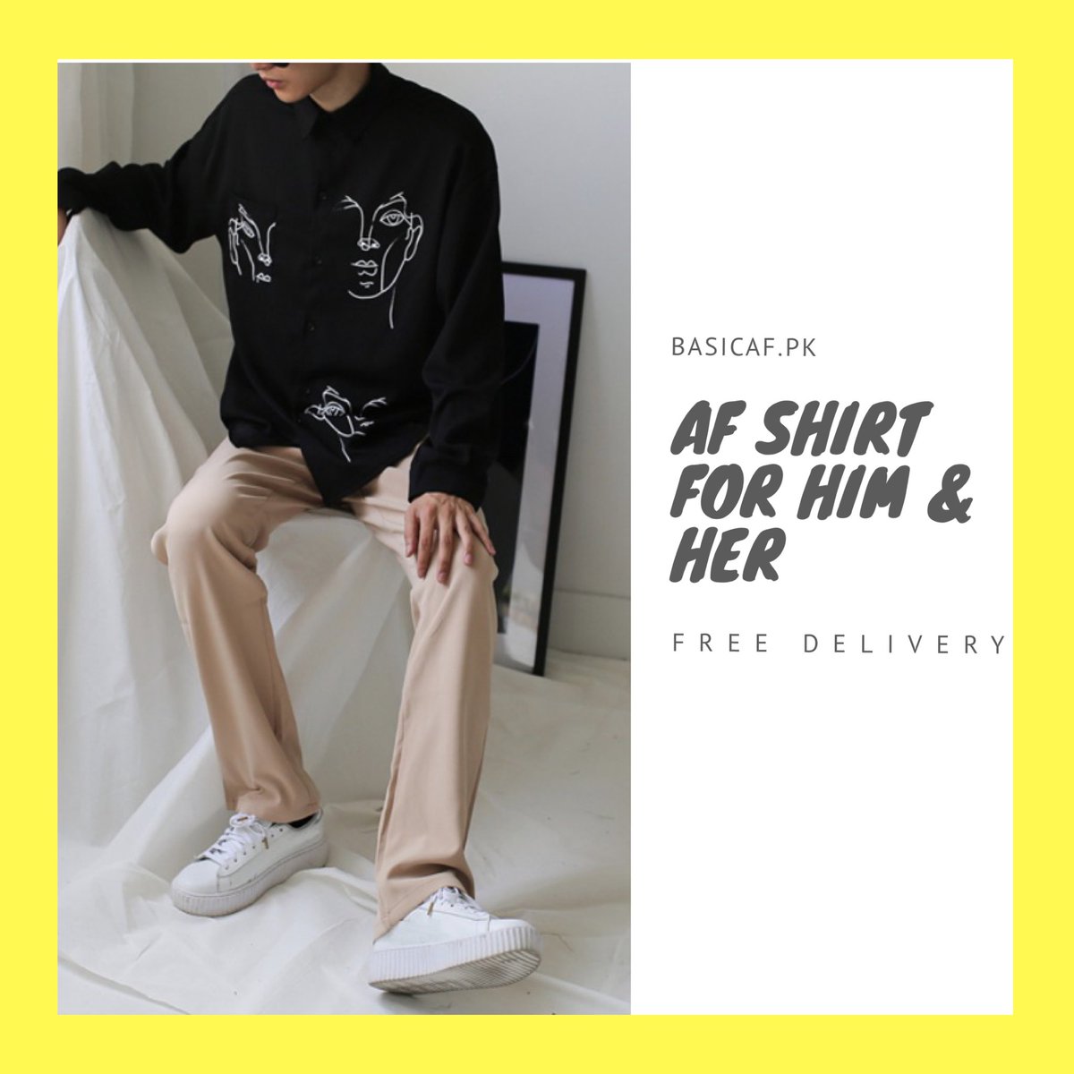 BasicafPk's tweet image. AF shirt for him and her 👩‍❤️‍👨
DM TO SHOP ‼️
#shop500.pak# DM TO ORDER
.
#pakistan#lahore#karachi#bloggers#pakistanifashion#onlineshop#islamabad#hairstyles#followforfollow#wordporn#trendy#hotsales#bloggerpakistan#😌fashion#memes#quotes#fashion#trend#