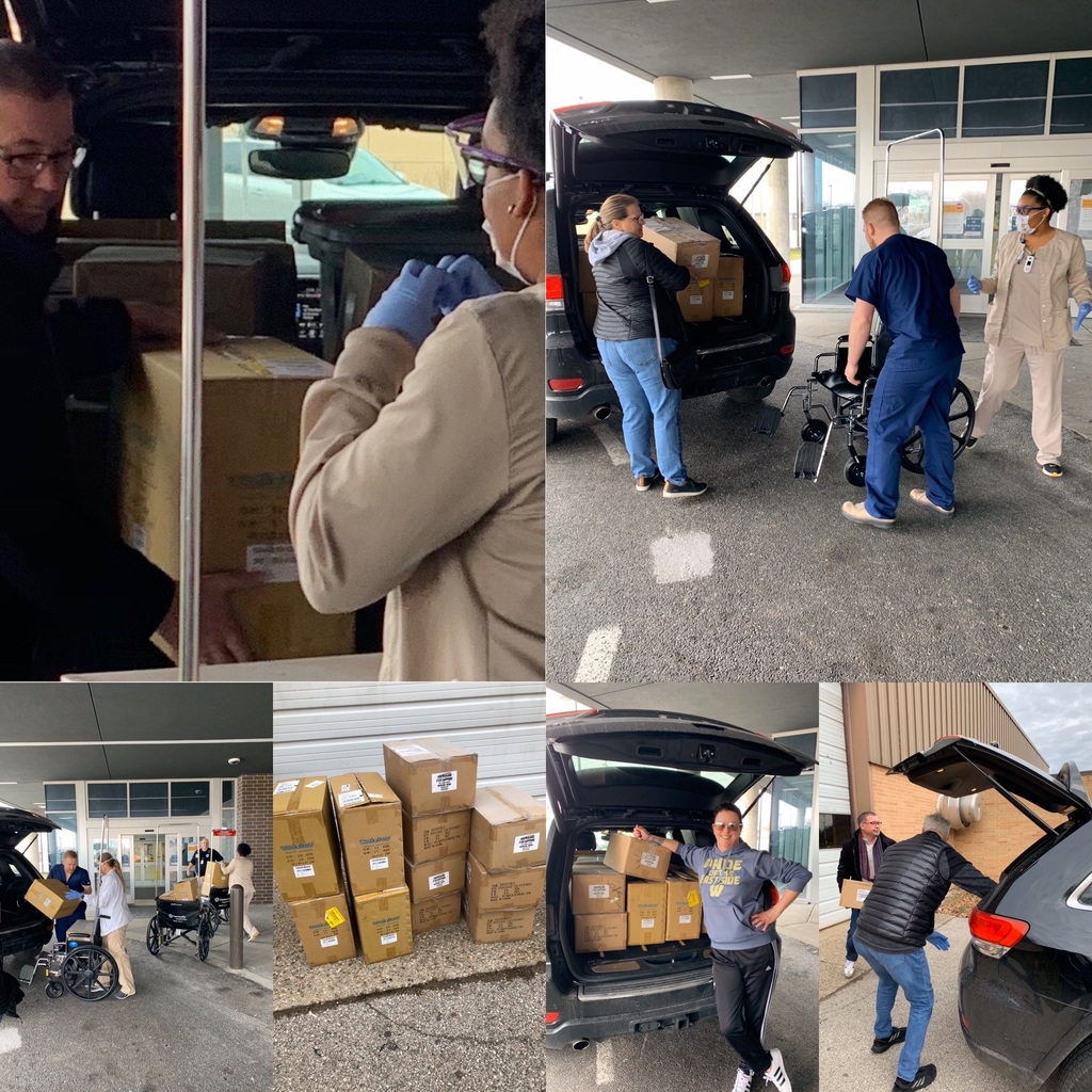 You can take us out of our school but not out of our community. Today we delivered 1400 n95 masks and 700 safety goggles to Community East from our science and <a href="/wcc_warren/">Walker Career Center</a> ETE departments. #warrenwill fight COVID-19