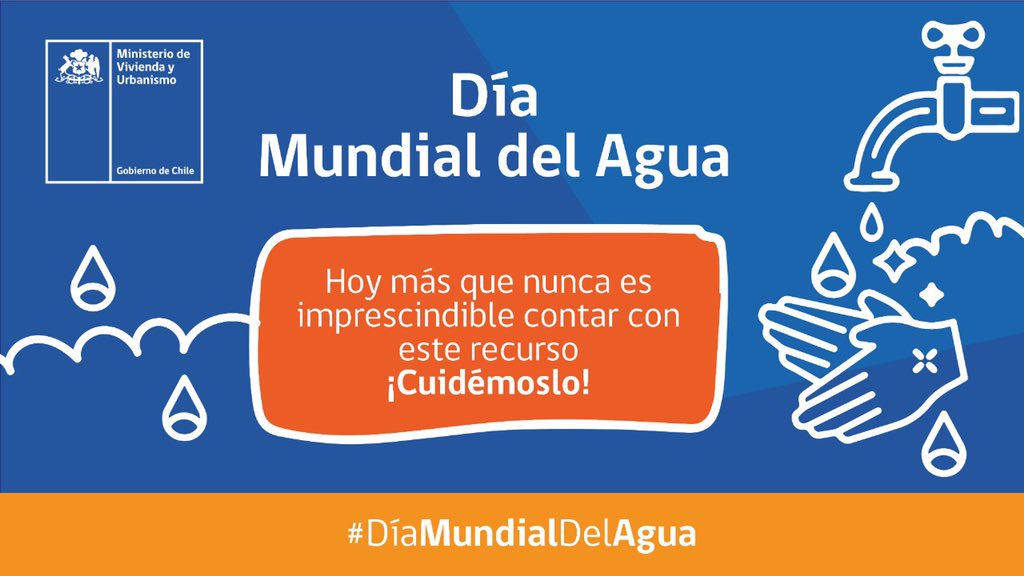 El agua juega un rol fundamental en la emergencia sanitaria que estamos viviendo, ya que el lavado frecuente de manos es clave al momento de frenar el contagio de #COVIDー19.

En el #DíaMundialDelAgua te invitamos a cuidar y usar de manera eficiente este recurso💧💧