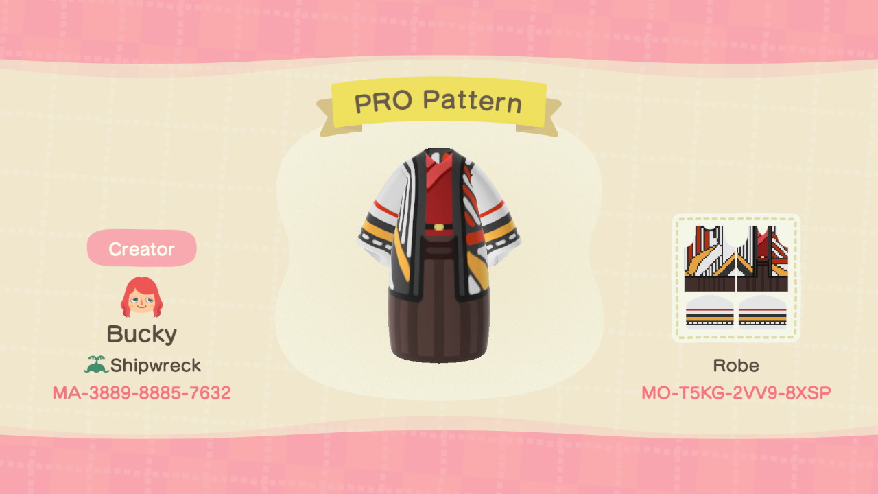 Demon Slayer Nezuko Kimono Robe Pro Design Code - Animal Crossing New  Horizon