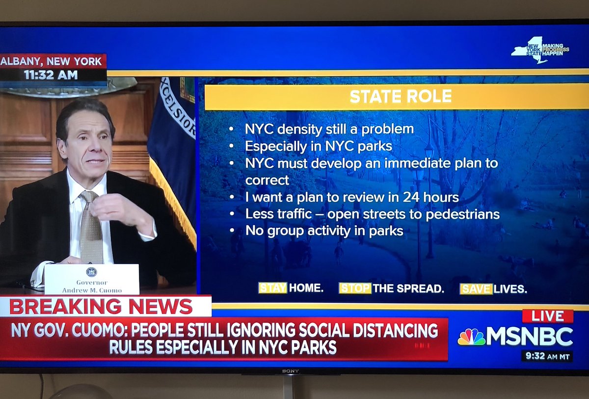 Erich Jarvis Governor Cuomo Tells Newyorkcity To Get Their Act Together People Ignoring Low Density Rules As If There Is Nothing Happening With Covid 19 Orders Nyc Government Come Up With