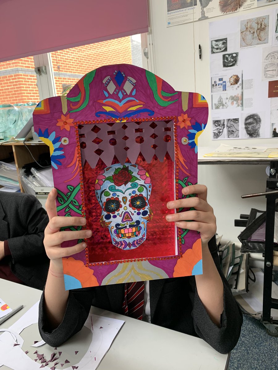 Managed it! In the last lesson before we closed a year7 pupil was pleased to finish his Nicho box