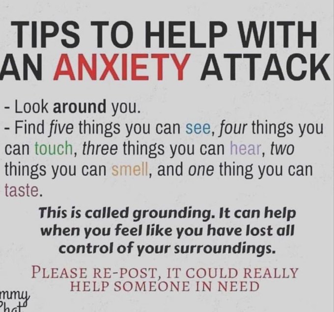 MadQueenStorm's tweet image. This is actually useful. 

#anxiety #grounding #mentalhealth