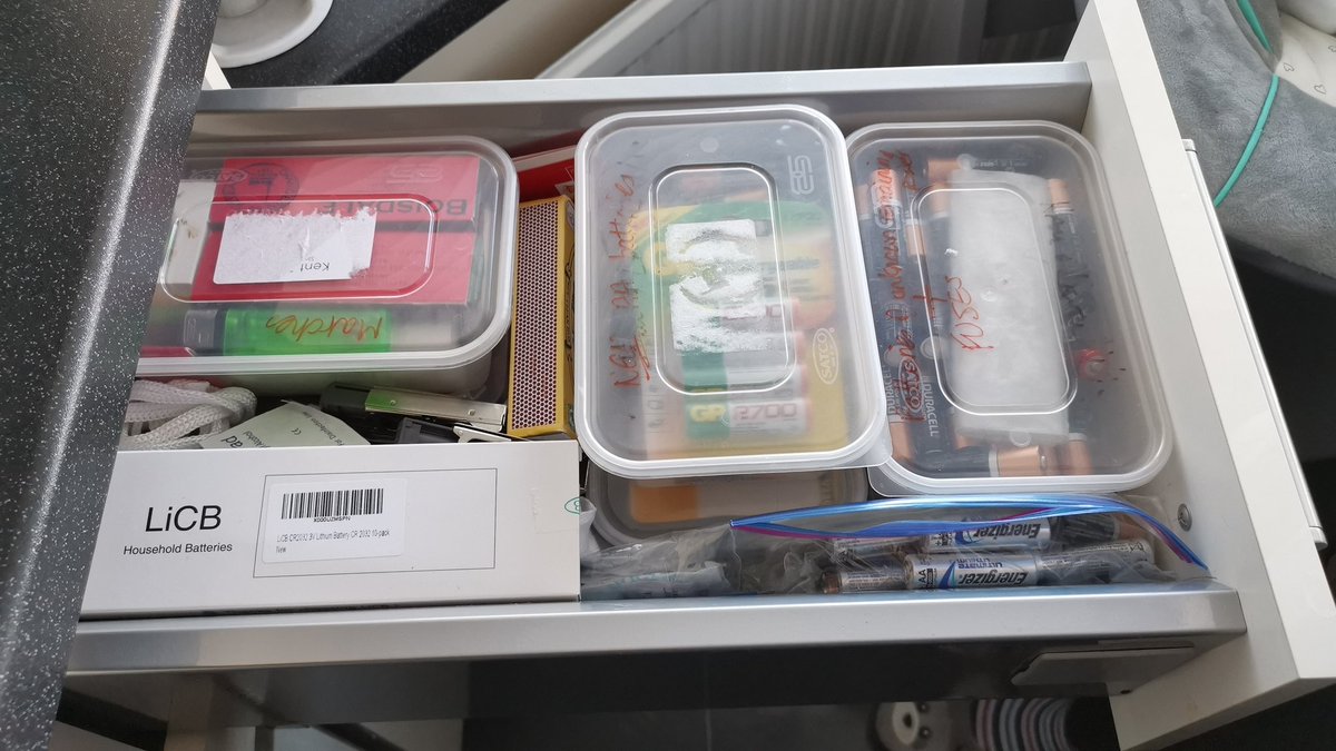 JamesMarsh1974's tweet photo. She's tidied the battery drawer now. #csbaby still not arrived. Please, God, don't let this persist! https://t.co/fGcyEQDBCP