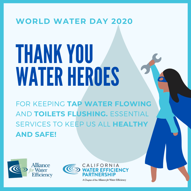 MADH2O's tweet photo. Happy #WorldWaterDay.  As we all hunker down to help stop the worldwide spread of COVID-19, we give thanks and praise to our associates in the water industry who are heroically keeping our water flowing safely. https://t.co/T6eL70uEMA