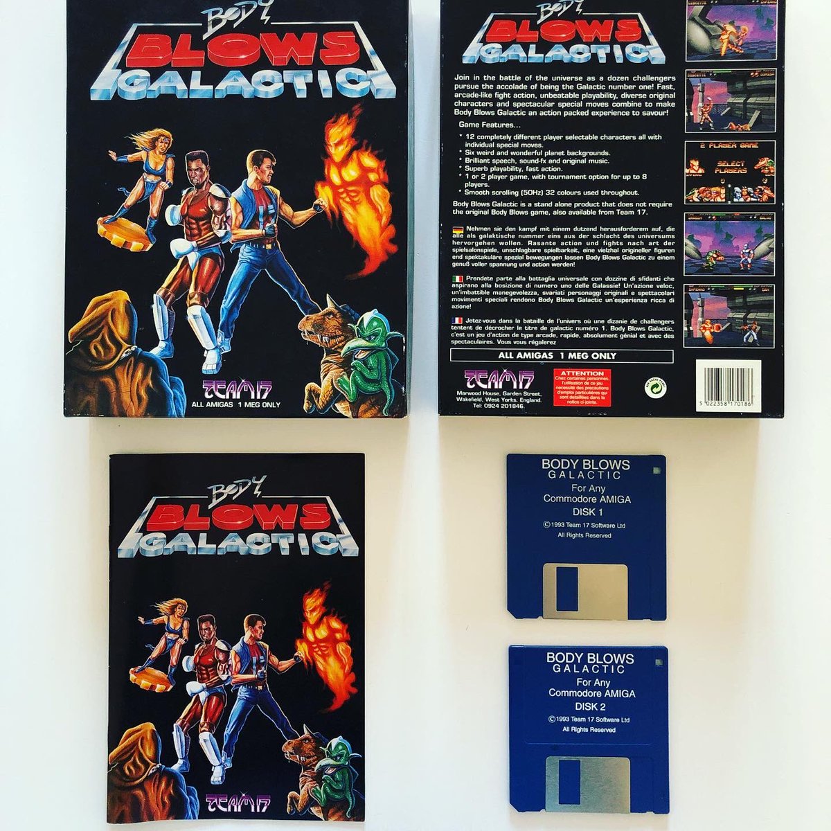 EwigGestern's tweet photo. Double Trouble! Ich fand ja Body Blows war immer eine gute Alternative zu Street Fighter 2 &amp; Co. Zumindest auf dem Amiga, also zu Street Fighter 2, auf dem Amiga. Welchen Teil habt Ihr lieber gezockt?
#bodyblows #bodyblowsgalactic #team17 #amiga #commodore #amiga500 #retrogaming https://t.co/A2fY7WbqZw
