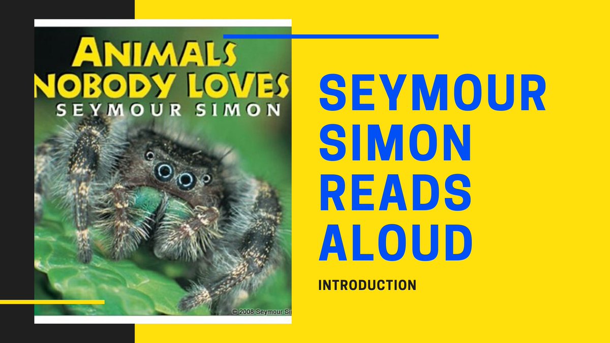 I have begun reading aloud from my books, and plan to post a new segment each weekday, Mon-Fri, at 9:00am ET for the foreseeable future. I will start posting on Monday 3/23, with the first segment of ANIMALS NOBODY LOVES. bit.ly/SSimon_YouTube