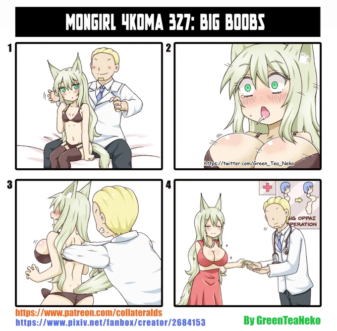 モンガール4コマ327 - 大きいおっぱい
MonGirl 4koma 327 - Big Boobs
魔物娘4格漫画327 - 大奶
https://t.co/wbKEKuqUeU
https://t.co/Ss6tV7Qd5K 