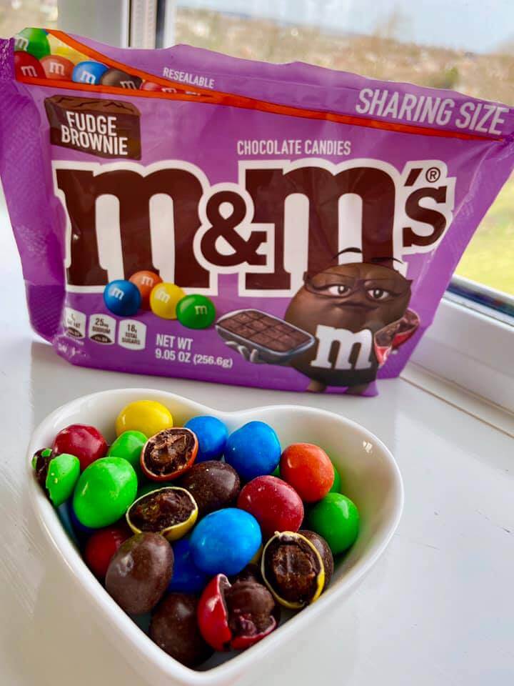 fudge brownie m&ms