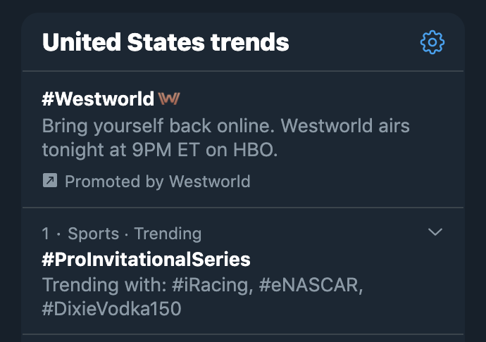 No. 1 trending topic in the United States? 
Yep — the #ProInvitationalSeries.

So proud to be a part of this, <a href="/NASCAR/">NASCAR</a>. 👏