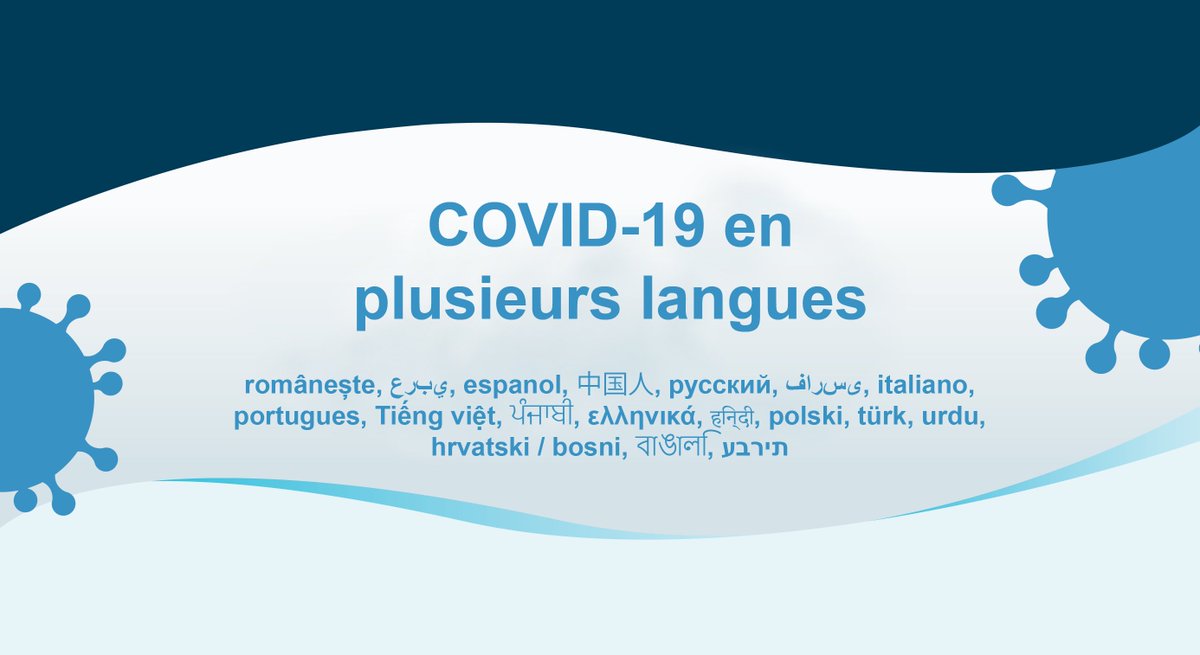#COVID19 Vous êtes en lien avec des personnes qui ne parlent ni français, ni anglais? Diffusez largement ces consignes en plus de 20 langues, résumées et traduites par l'organisme ACCÉSSS <a href="/ACCSSS/">ACCESSS</a> bit.ly/2UvalpM #SantéPubliqueMTL