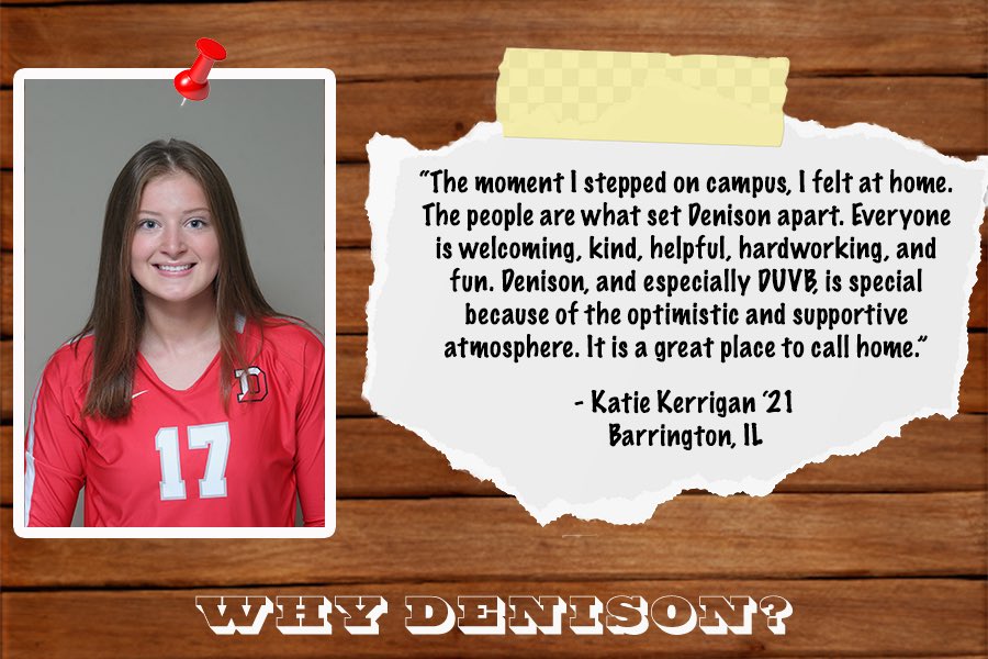 DenisonVB's tweet photo. Denison offers unique opportunities for every student. Stay tuned in the following weeks as our players explain their #WhyDenison https://t.co/1Jw4FimpFJ