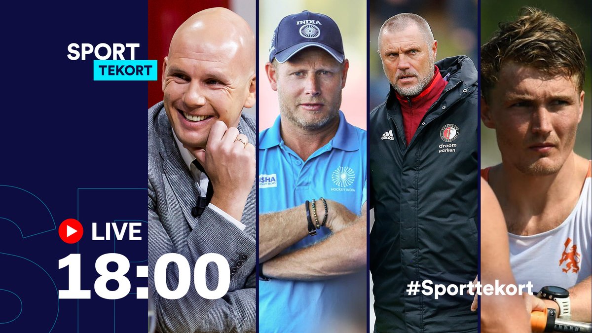 Om 18.00 uur weer een nieuwe #Sporttekort met <a href="/Jmvanhalst/">Jan</a> als studiogast! Verder: <a href="/JdWolf_Official/">John de Wolf</a>, hockeybondscoach Sjoerd Marijne vanuit India en roeier Abe Wiersma!

Kijk live via: bit.ly/sporttekort, facebook.com/sporttekort of Sporttekort.com  #Sporttekort