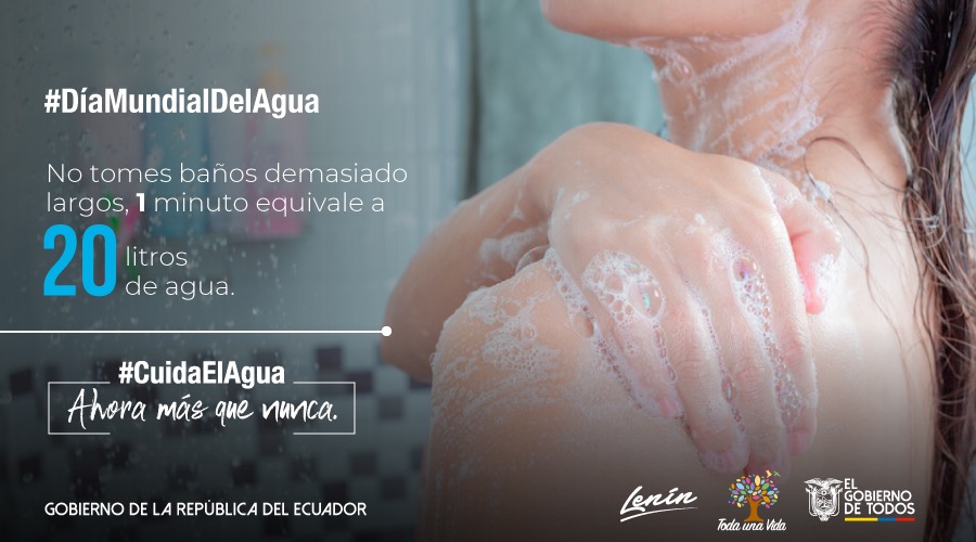 ElectricaQuito's tweet photo. #CuidaElAgua | Optimiza el tiempo de uso del agua, sé responsable con este recurso. #DíaMundialDelAgua #QuédateEnCasa https://t.co/5Kixpce90v