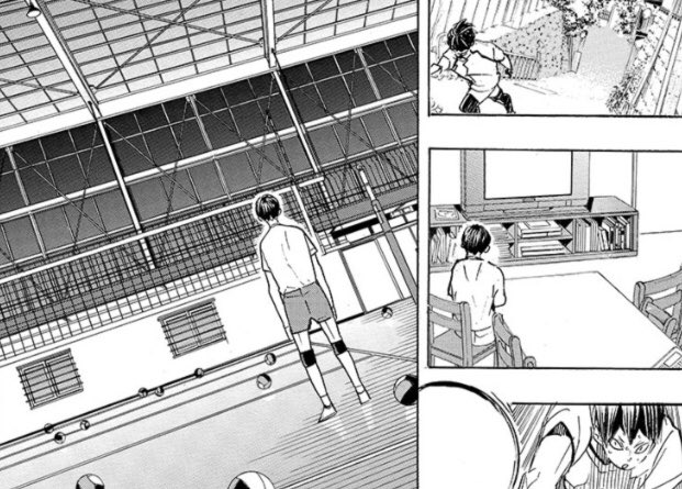 haikyuu 387 spoilers 
.
.
.
.
.
you know what hurts? kageyama's passion for volleyball started off with a strong support system within his family and as time passed on, kageyama didnt have anyone to share his passion with anymore. that is, until hinata came along 