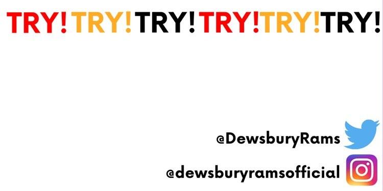 DewsburyRams's tweet photo. 43' TRY- RAMS- GODFREY
@LeighCenturions Handcroft watched the ball sale over his head the kick chase is good and Godfrey flops onto the ball in the right corner the crowd go wild.
Eaton misses a difficult kick.
10-2
#GameDayRewind https://t.co/UxQhKzx7ae