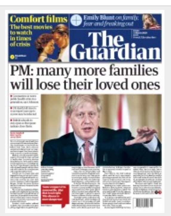 8/13The Star Really?Telegraph Guardian come on G. We needed youIndi  scratched at the story.  Yes. Indi!Why are they resisting? Extend the thought! What had they done to prepare for two months?NHS prep?TV and leaflets about symptoms?We never found out.