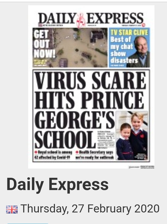 4/13For almost ANOTHER month 'nada'. Did they read WHO warnings?A WHO warning, even pre-Pandemic, is significant..BAD. We'd had two near misses with SARS and an H1n1 outbreakFinally on Feb 26th a mention.SensationalismBut surely that prompts a question on our readiness?