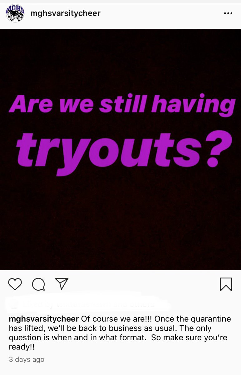 MGHSCheer's tweet photo. You asked, we’re answering! https://t.co/0ysogcgtcN