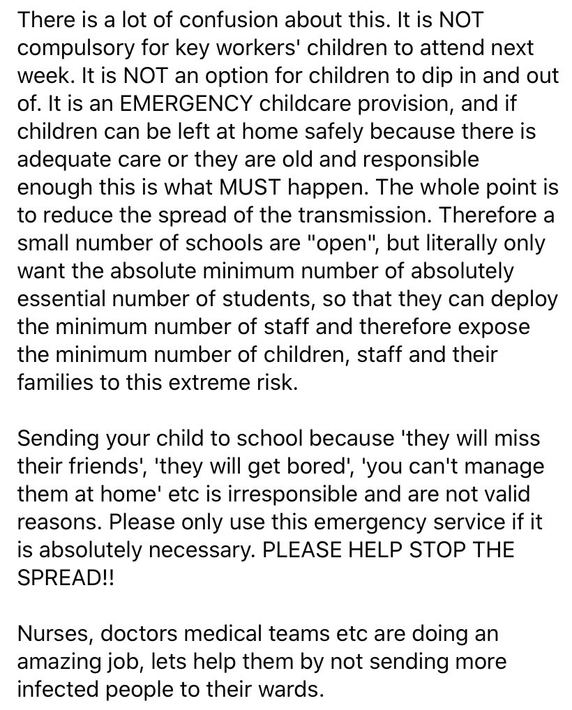 glebeps's tweet photo. NAC have had a high volume of requests for childcare. Please remember this emergency support  is for families who have absolutely no other option. 👇🏻@NAC_Education https://t.co/lYaXv1pSU1