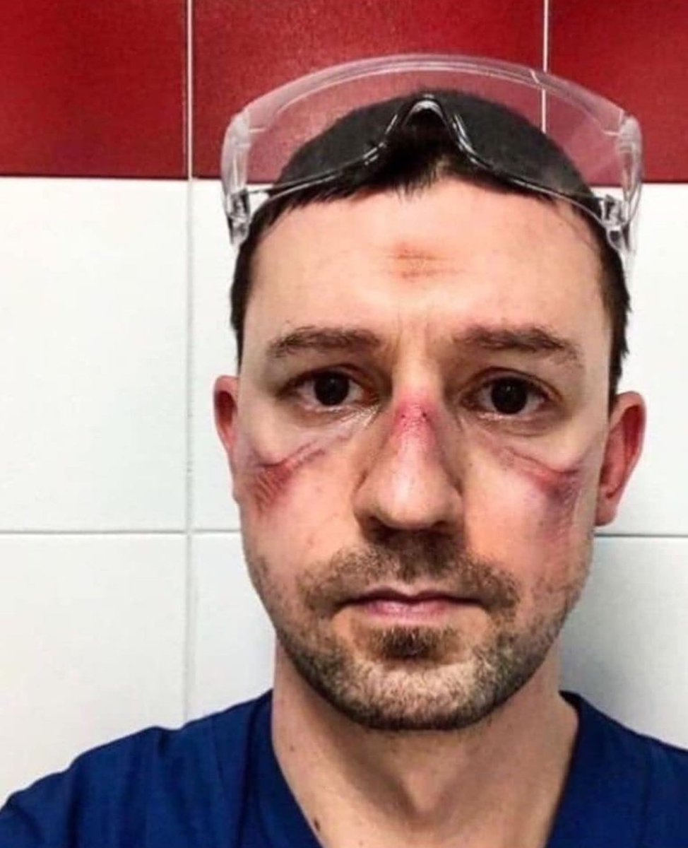 uniyums's tweet photo. These pictures are for those who consider the Corona virus a joke
these people are not patients they are doctors and nurses who are treating patients in Italy.
#LockDownPakisan 
#COVID2019 https://t.co/OD2NoAoH9b