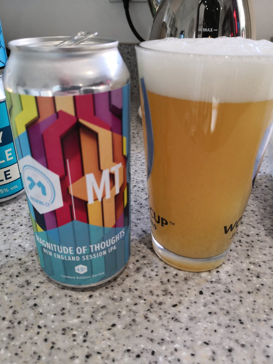 LeedsBeerTweets (@beer_leeds) on Twitter photo 3rd of the day is #MagnitudeOfThoughts from @71brewing, hazy, citrusy, tropical. 👍 <a href="/CorkBeer/">CorkBeerTweets</a> #beerbods 3rd of the day is #MagnitudeOfThoughts from @71brewing, hazy, citrusy, tropical. 👍 <a href="/CorkBeer/">CorkBeerTweets</a> #beerbods