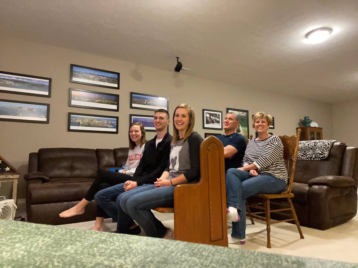 MattWolfert's tweet photo. Sunday Mass this morning at the Wolfert house - Thanks for the web stream @hspgeist https://t.co/9ejkRtwqEg
