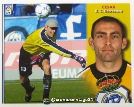 #CromoVintage
César Miguel Quesada de la Gala temporada 2002-2003 de Ediciones Este <a href="/recreoficial/">RC Recreativo de Huelva</a> <a href="/FdP_RCRH/">Federación de Peñas del R. C. Recreativo de Huelva</a> #Decano | #Huelva | 🔵⚪️#elRecresequedaencasa RT