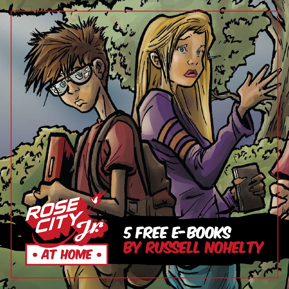 RoseCityCC's tweet photo. Looking for something FUN to do while you’re at home for the next few weeks? #RoseCityJrAtHome is here to help! Stay tuned for resources to help you and the kids stay home and stay entertained. Starting with 5 FREE ebooks by @russellnohelty! https://t.co/G45ifg3INO #RCJrReading https://t.co/4HqtZk4un6