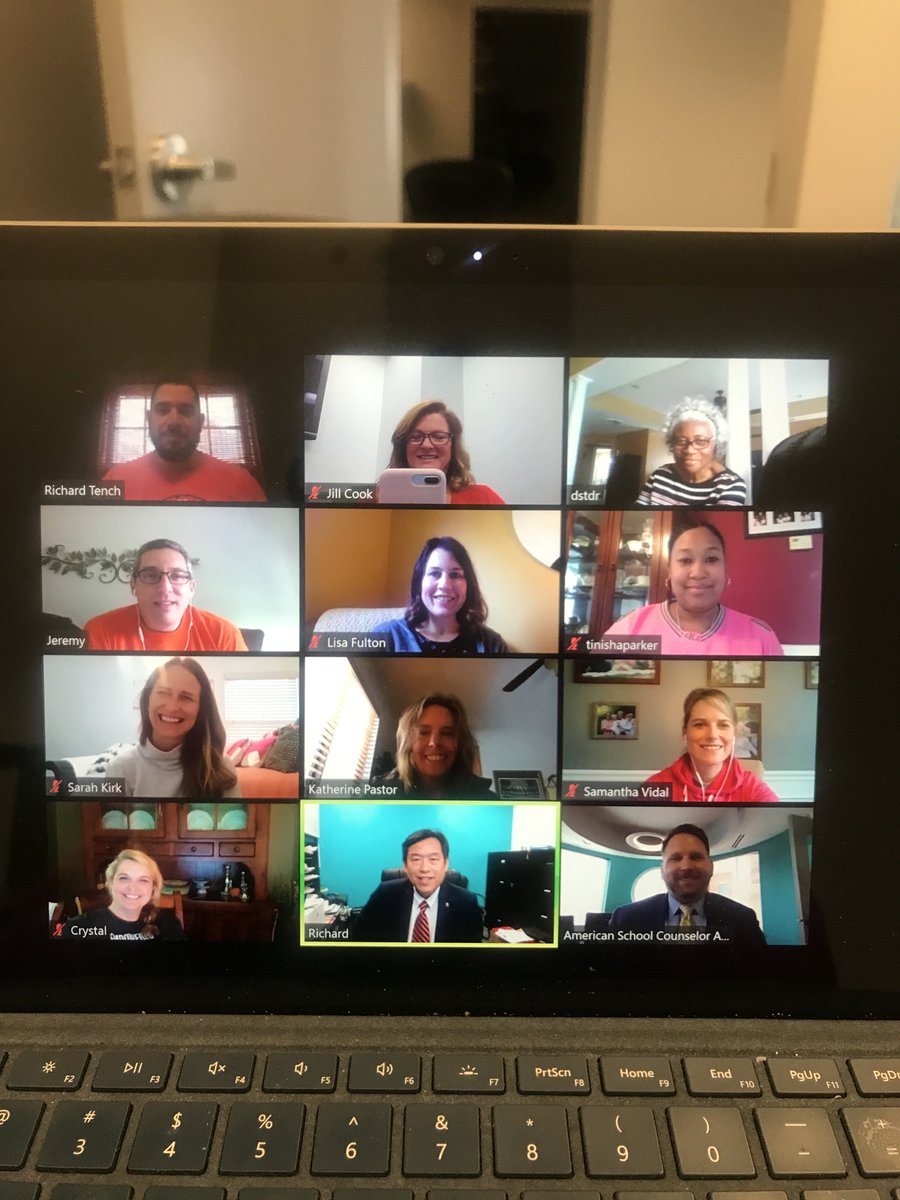 ASCAtweets's tweet photo. COVID-19 doesnโt stop the ASCA board. #HardAtWork #SchoolCounseling @Counselor_Kirk @DrParkerTPC @MrJGoldman @lisam_fulton @RichardMTench @katpastor1 @slowevidal @K8schcounselor @rwongASCA @jcookASCA @esparksASCA https://t.co/MLcsUp2TGN