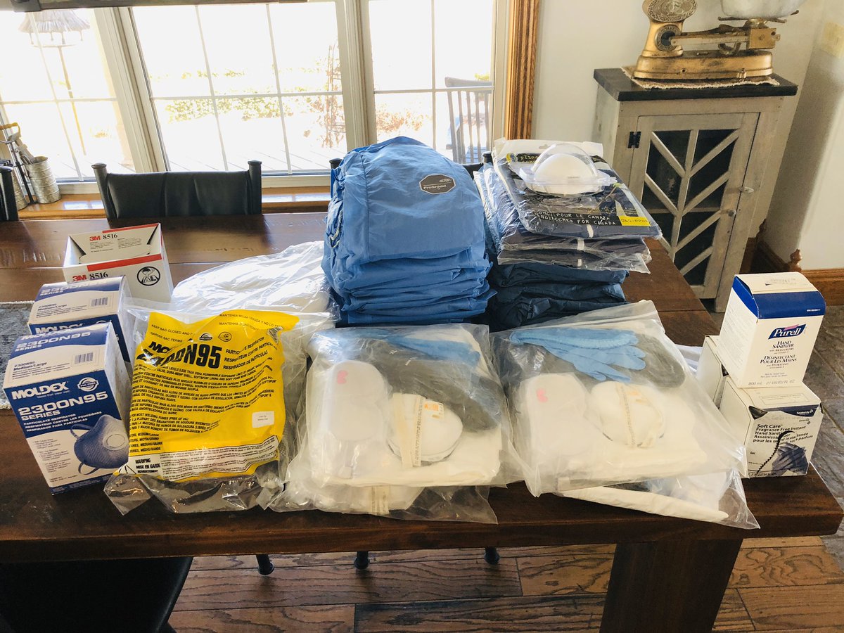 dveld5's tweet photo. It’s not a lot but, but after looking through our biosecurity inventory, we feel these excess items can be put to good use by our front line health workers. Here is the link if you can spare some supplies as well. #ofa #ontag #onpoi 
https://t.co/JqP5kyrrwC https://t.co/YPpk1k8vLM