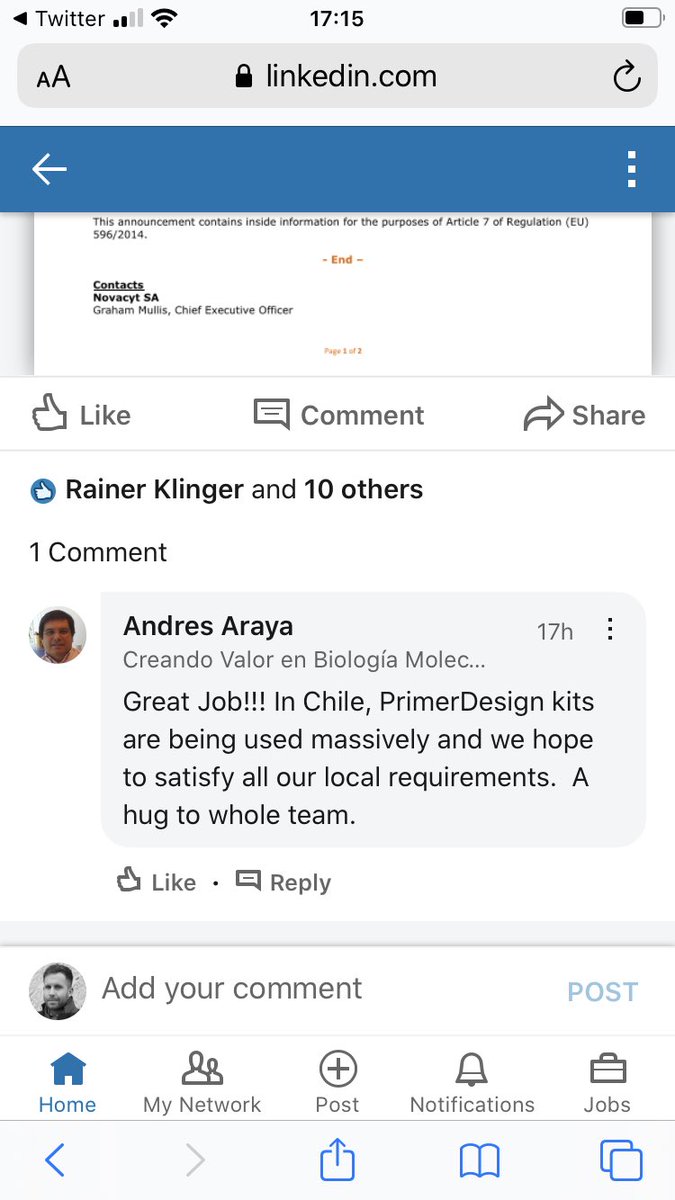 westall_lloyd's tweet image. Another country using #primerdesign #ncyt