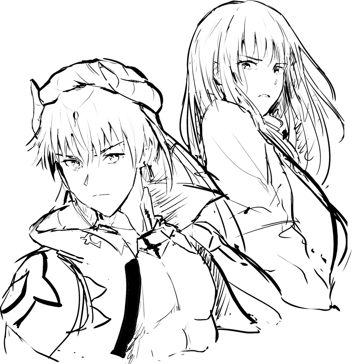 Fgo Babylonia Sketch
#FGO 
#FGO_ep7 