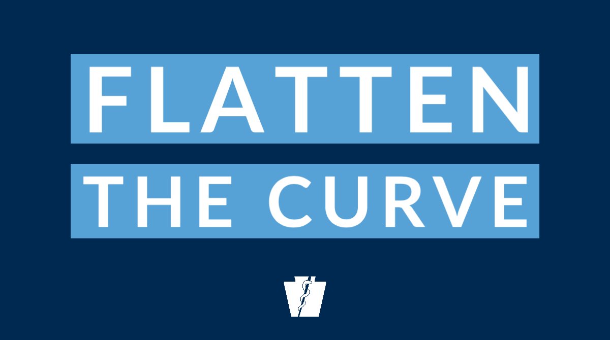 We know that this is a difficult and stressful time for everyone. 

It’s important for everyone to follow the direction of @GovernorTomWolf to stay home, for businesses to close and for everyone to do their part.

Help us #FlattenTheCurve
and slow the spread of #COVID19.