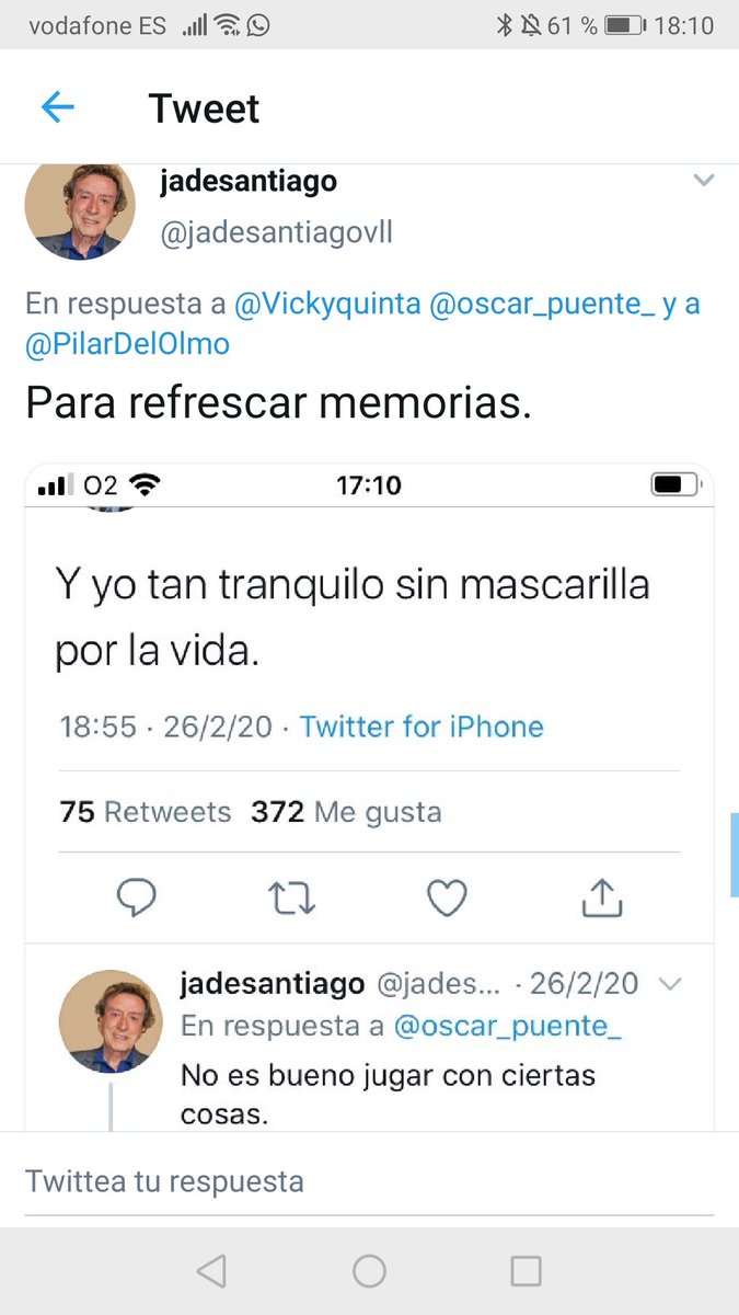 la8valladolid's tweet photo. 🔴 Avance informativo 🔴

Tensión entre @oscar_puente_  y @PPAytoVLL  con cruce de mensajes en Twitter tras unas quejas del alcalde de #Valladolid sobre los que critican la gestión de @sanchezcastejon de la crisis del #Coronavid19 en #Espana. Esta es la secuencia 👇🏼👇🏼👇🏼 https://t.co/1d24C2HU1u